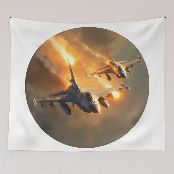 Item preview, F-16 Falcon Fighter Jet - Patriotic Series designed and sold by Mission Ready.
