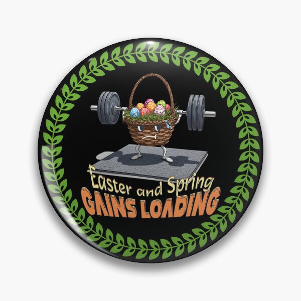 Item preview, Easter and Spring Gains Loading – Funny Gym Basket designed and sold by TestudoDesign.