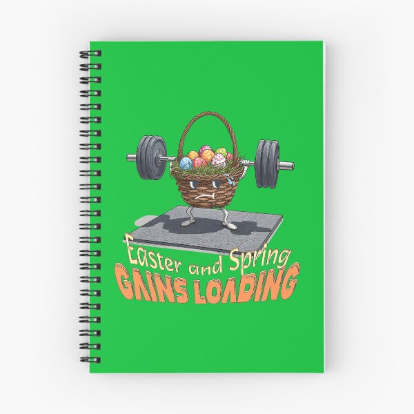 Item preview, Easter and Spring Gains Loading – Funny Gym Basket designed and sold by TestudoDesign.