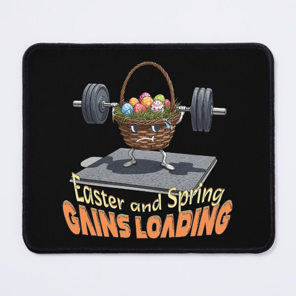 Item preview, Easter and Spring Gains Loading – Funny Gym Basket designed and sold by TestudoDesign.