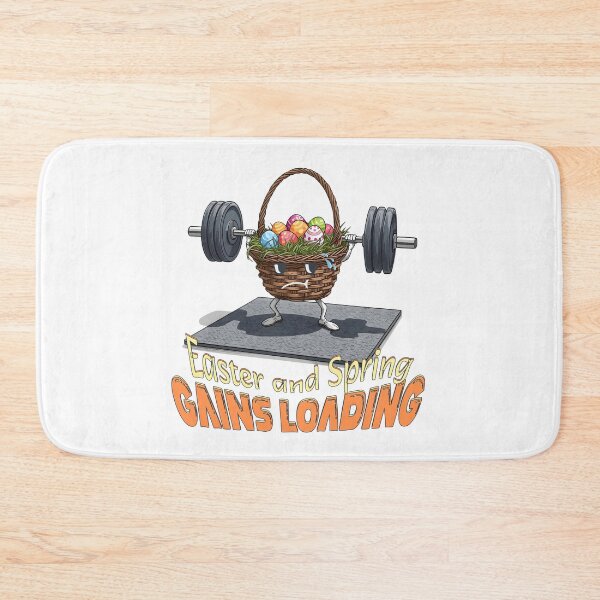 Item preview, Easter and Spring Gains Loading – Funny Gym Basket designed and sold by TestudoDesign.