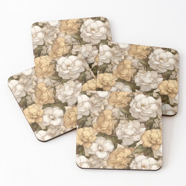 Item preview, Lush Gardenias Print  - Birth Flower Pattern  - Gifts For Men designed and sold by RoyalStarsPatts.