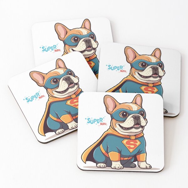 Item preview, French Bulldog Superhero – Cute Funny Dog Hero Design designed and sold by mcraft studio.