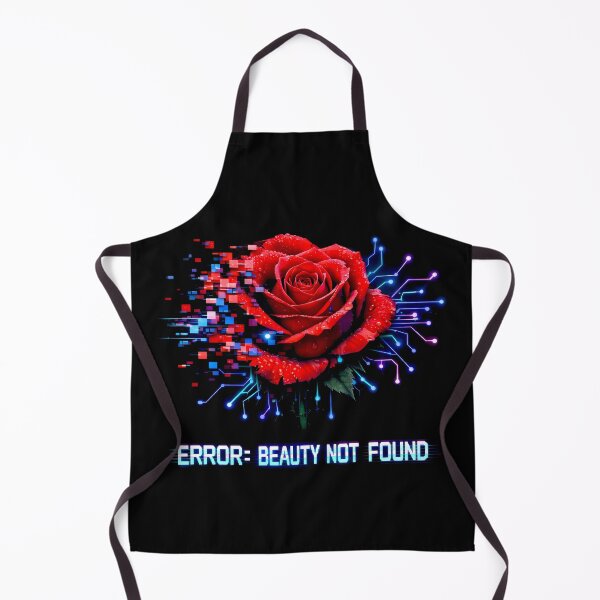 Item preview, Error Beauty Not Found Glitch Rose Cyberpunk designed and sold by SplashTastic.