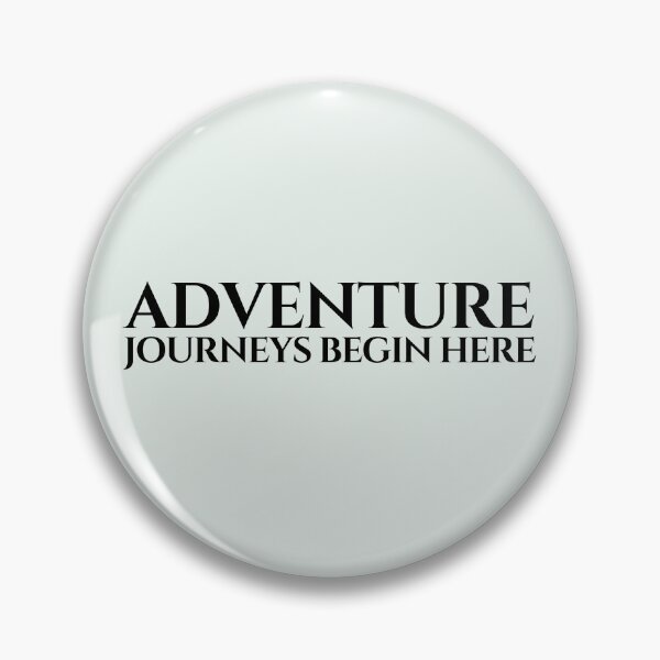 Item preview, Adventure Journeys Begin Here Minimalist Typography Design designed and sold by PKDWriterMerch.