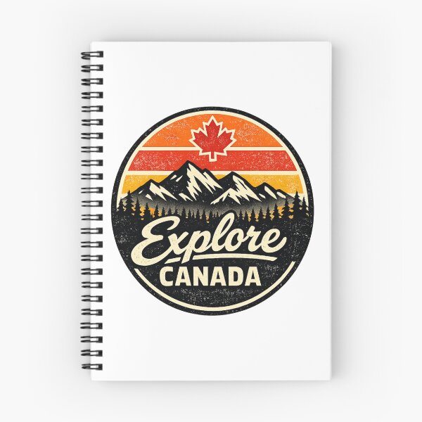 Item preview, Explore Canada Retro Mountain Badge – Vintage Canadian Outdoor Adventure Design designed and sold by Globalcitytees.