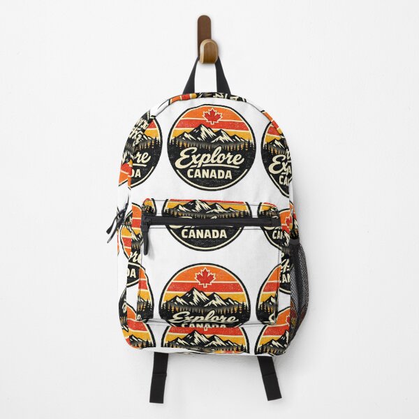 Item preview, Explore Canada Retro Mountain Badge – Vintage Canadian Outdoor Adventure Design designed and sold by Globalcitytees.