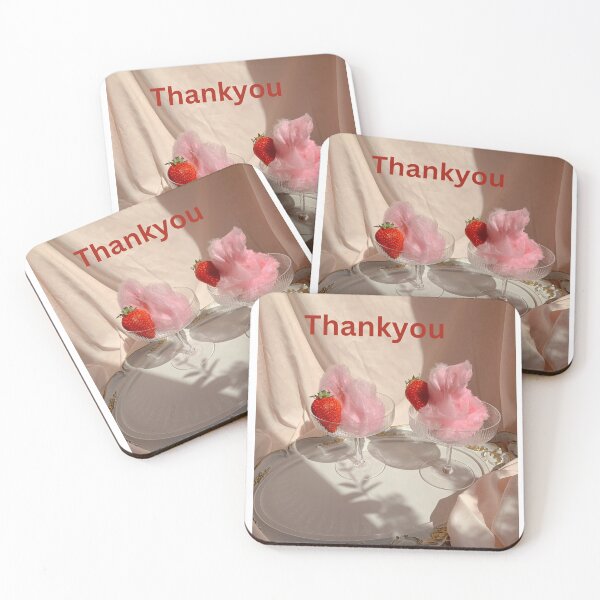 Item preview, Cute Strawberry Dessert Thank You Design designed and sold by Saira Rizwan.