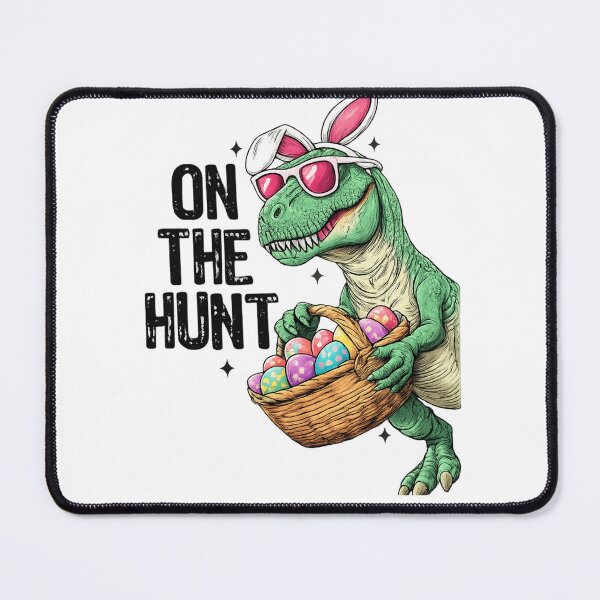 Item preview, On The Hunt T-rex Happy Easter designed and sold by Thread&Fable.