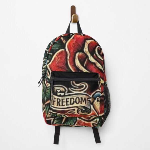 Item preview, Freedom Swallow and Rose - Global Citizen Old School Tattoo designed and sold by EARTH PEOPLE.