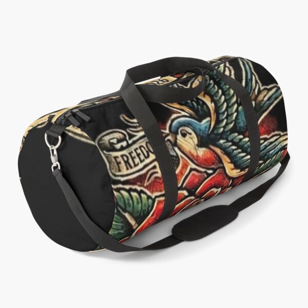 Item preview, Freedom Swallow and Rose - Global Citizen Old School Tattoo designed and sold by EARTH PEOPLE.