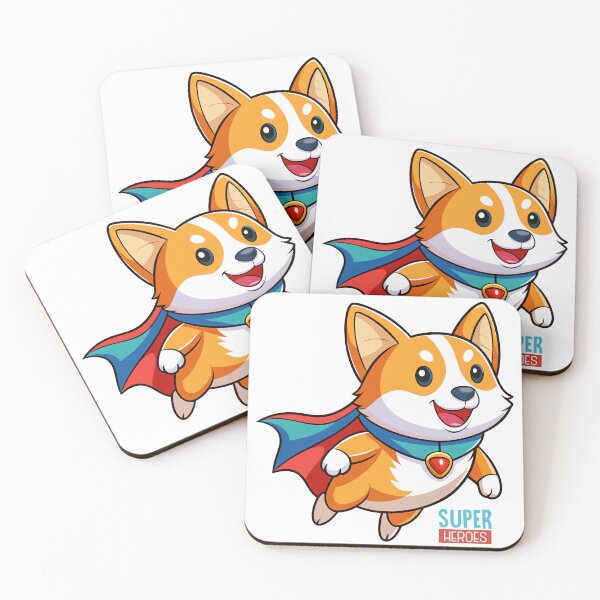 Item preview, Flying Corgi Superhero – Cute Cartoon Dog Hero Design designed and sold by mcraft studio.