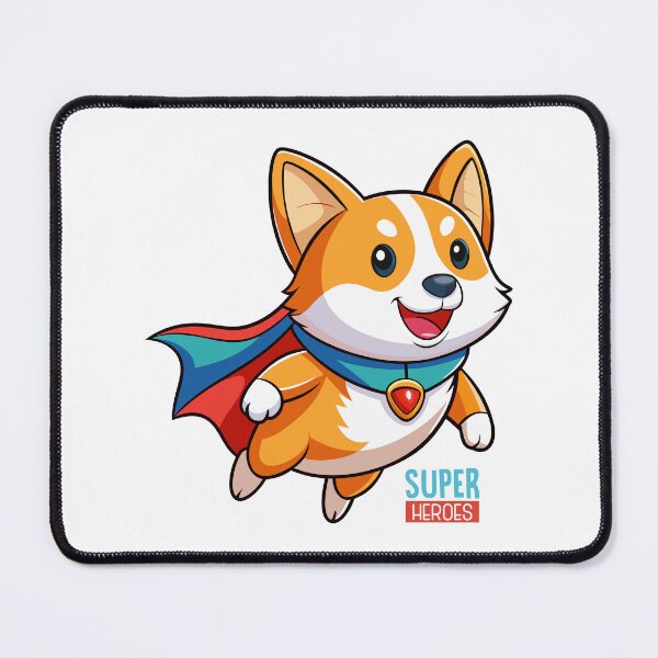 Item preview, Flying Corgi Superhero – Cute Cartoon Dog Hero Design designed and sold by mcraft studio.