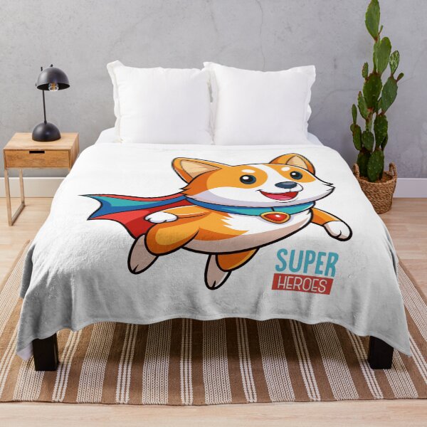 Item preview, Flying Corgi Superhero – Cute Cartoon Dog Hero Design designed and sold by mcraft studio.