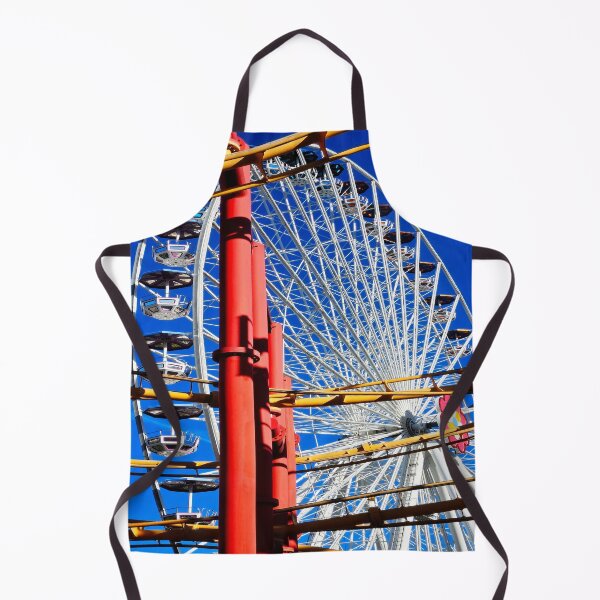 Item preview, Ferris wheel and roller coaster in the amusement park designed and sold by frankuffmann.