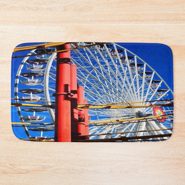 Item preview, Ferris wheel and roller coaster in the amusement park designed and sold by frankuffmann.