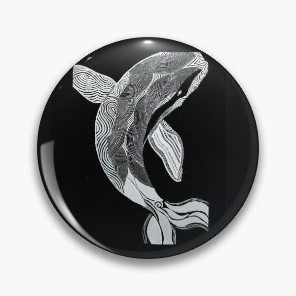 Item preview, Hand draw humpback Whale - Ocean line art designed and sold by Geometry Art.