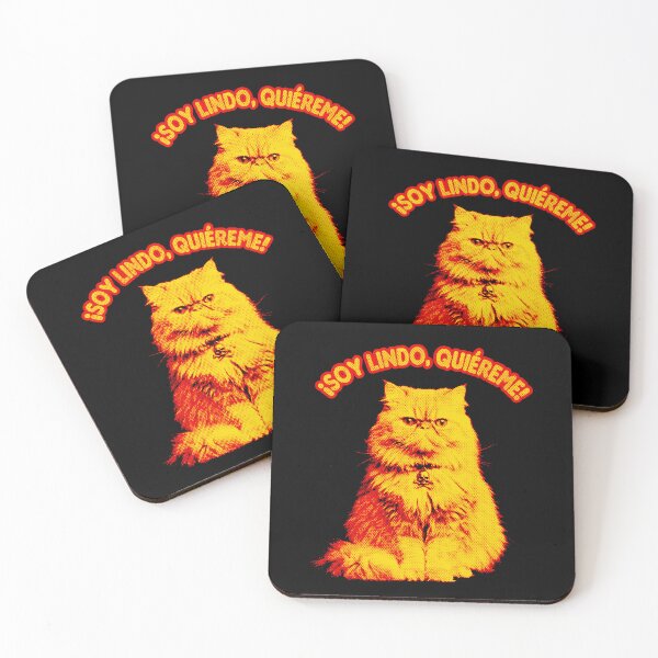 Item preview, Soy Lindo Quiereme Grumpy Persian Cat designed and sold by Lidra Zehcnas.