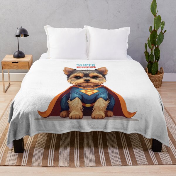Item preview, Cute Yorkie Superhero Dog – Funny Pet Hero Design designed and sold by mcraft studio.