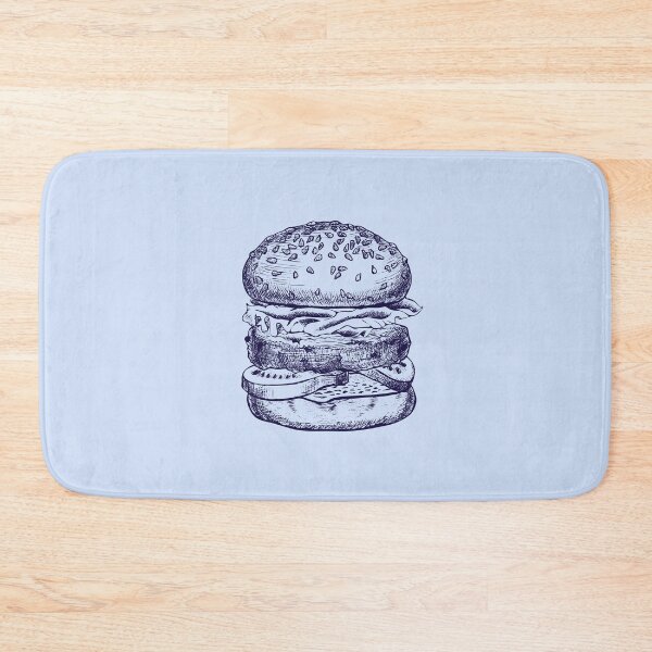 Item preview, Solo una hamburguesa: un amante de la comida minimalista. designed and sold by The Sporty Nerd.