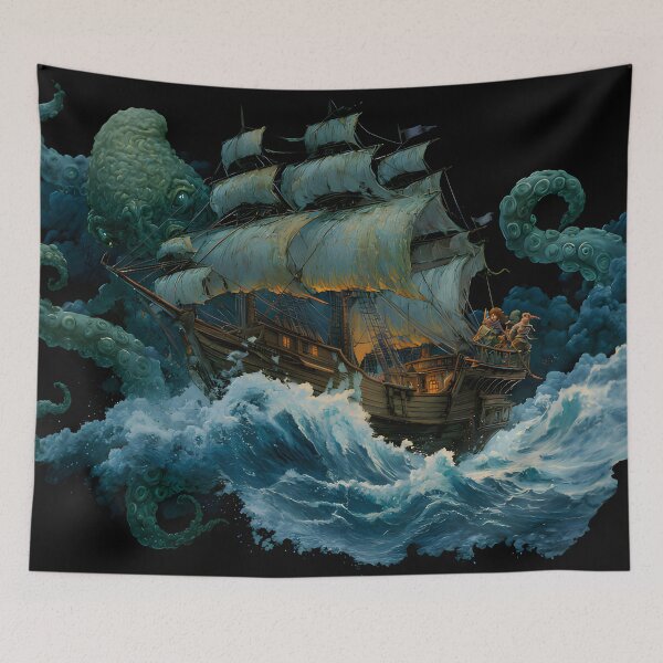 Item preview, RPG Party Fighting a Kraken - Fantasy Series designed and sold by Mission Ready.