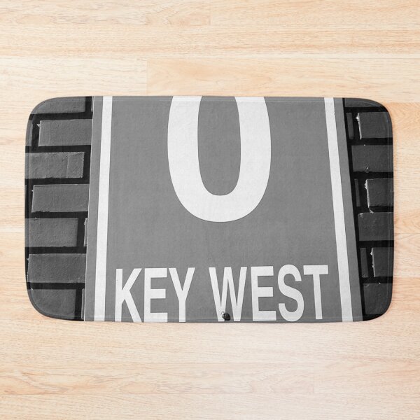 Item preview, 0 Miles to Key West sign Kest West Florida black and white photograph designed and sold by Astrid Arkhangelsky.
