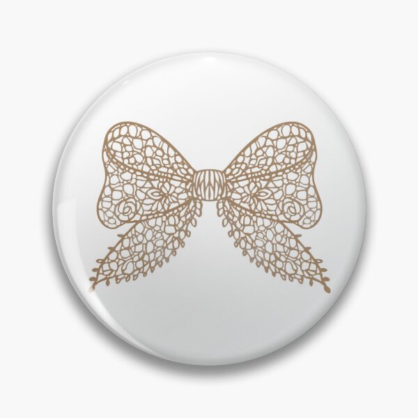 Item preview, Ecru floral lace bow designed and sold by uunaa.