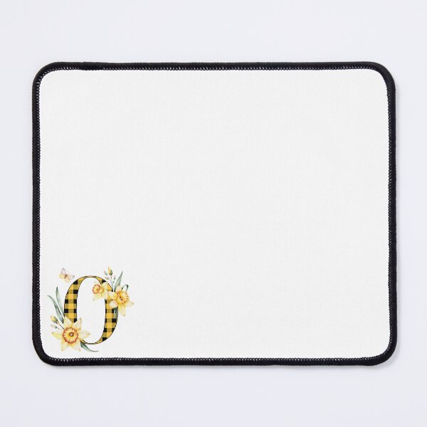 Item preview, Plaid Daffodil Letter O Monogram designed and sold by Heather Renees Designs.