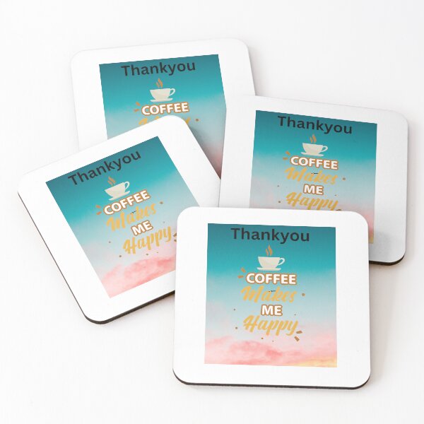Item preview, Coffee Makes Me Happy – Inspirational Coffee Quote designed and sold by Saira Rizwan.
