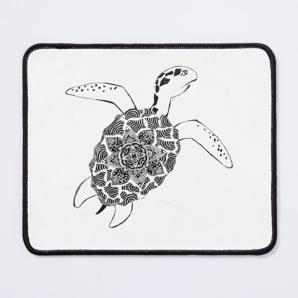 Item preview, Sea Turtle Mandala – Hand Drawn Zen Ocean Illustration designed and sold by Geometry Art.