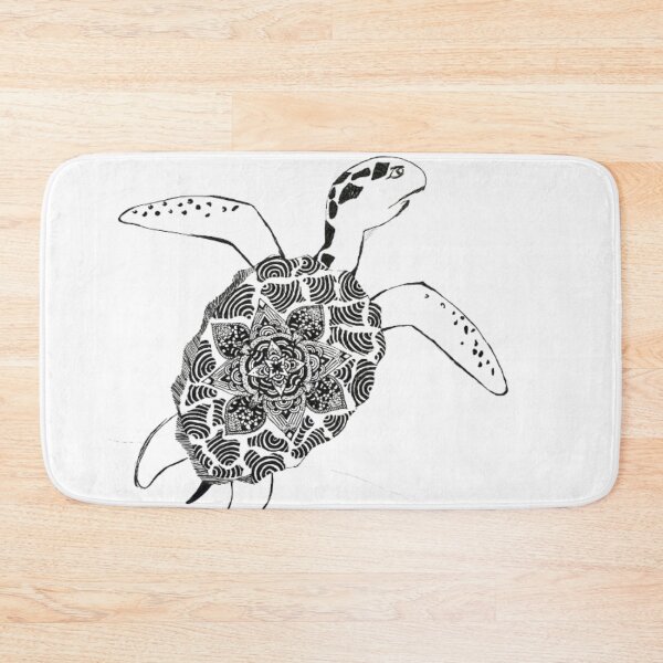 Item preview, Sea Turtle Mandala – Hand Drawn Zen Ocean Illustration designed and sold by Geometry Art.