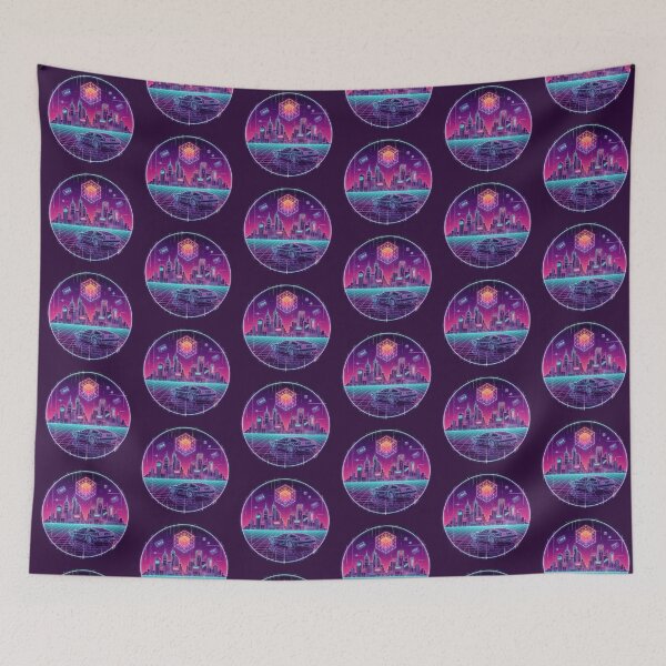 Item preview, Neon City Ride – Retro Synthwave Artwork designed and sold by Dogandesighn.
