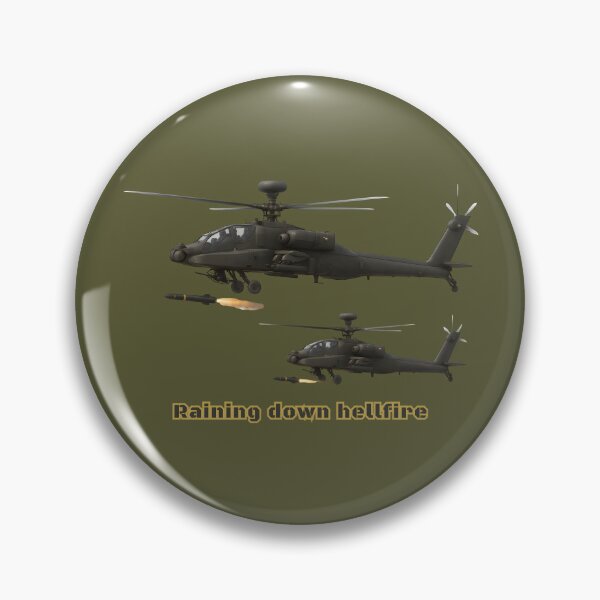Artikelvorschau, Es regnet Höllenfeuer - Apache AH-64 - Patriotische Serie entworfen und verkauft von Mission Ready.