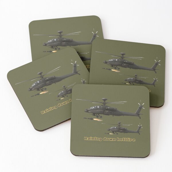 Item preview, Raining down hellfire - Apache AH-64 - Patriotic Series designed and sold by Mission Ready.
