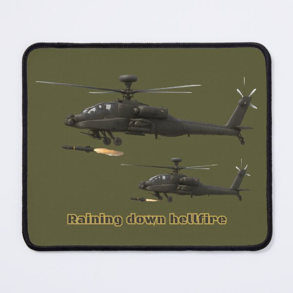 Item preview, Raining down hellfire - Apache AH-64 - Patriotic Series designed and sold by Mission Ready.
