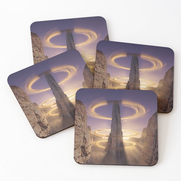 Item preview, Majestic Golden Rings Over Luminous Desert Spire designed and sold by Vista Atelier.