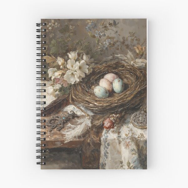 Item preview, Vintage Bird's Nest and Speckled Easter Eggs Still Life designed and sold by Sergey Sedunov.