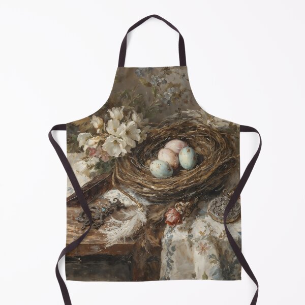 Item preview, Vintage Bird's Nest and Speckled Easter Eggs Still Life designed and sold by Sergey Sedunov.