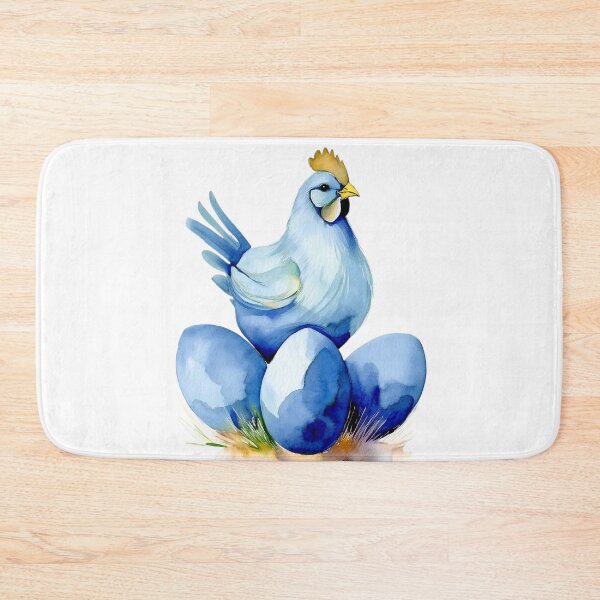 Item preview, Cute Watercolor Chick Egg Roaster Hen Spring Easter Illustration designed and sold by VISO-art.