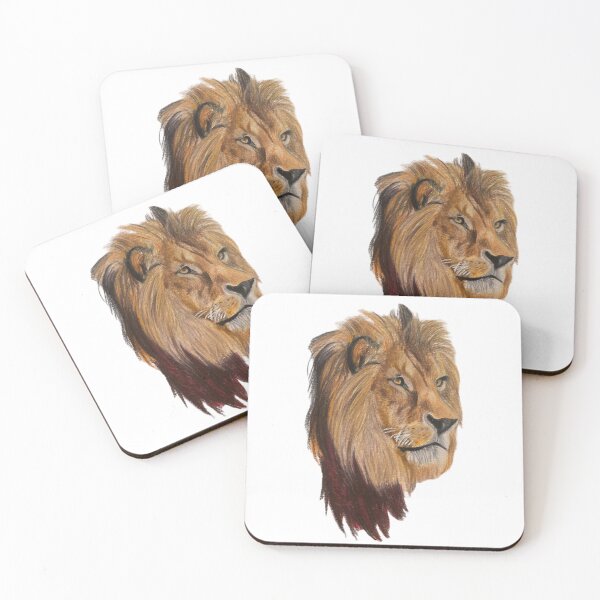 Item preview, Kingly Lion Colored Pencil Art Drawing designed and sold by Heather Barker.