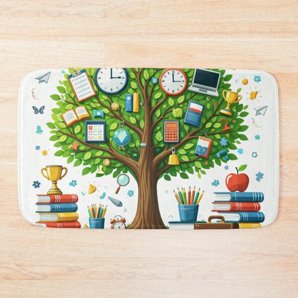 Item preview, Tree of Knowledge – Creative Education Concept with Books and Learning Tools designed and sold by ArtoryNest.