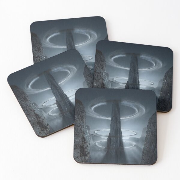 Item preview, Mystical Ice Rings Around Dark Frozen Canyon Tower designed and sold by Vista Atelier.