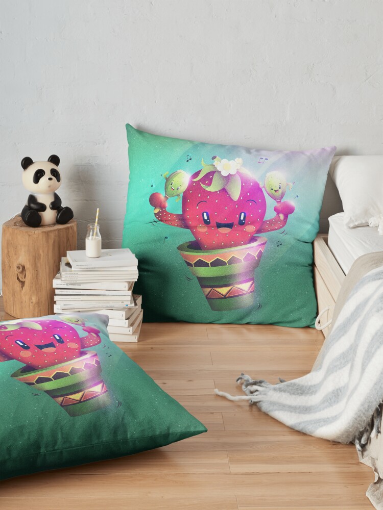Alternative Ansicht von Strawberry Cactus Bodenkissen