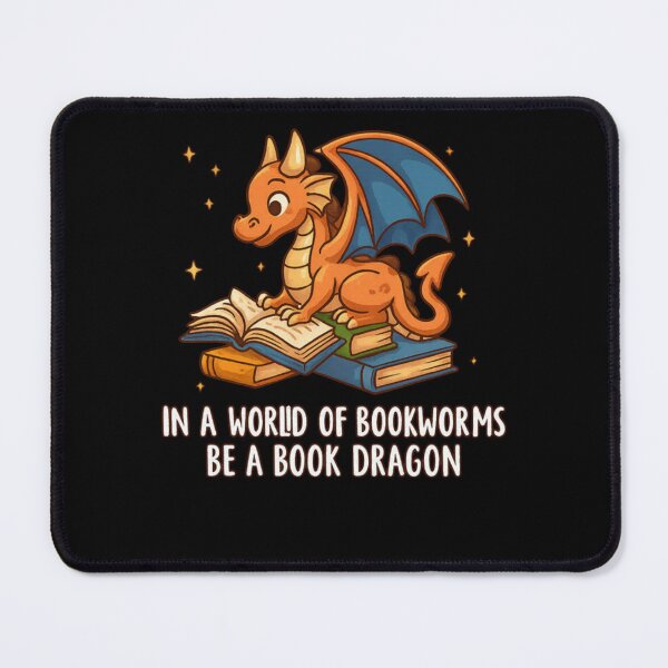 Item preview, In A World Of Bookworms Be A Book Dragon – Cute Reading Dragon Bookworm Gift designed and sold by JoyfulGate.
