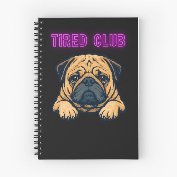 Item preview, Tired Club Dog Funny Sad Pug Meme Shirt designed and sold by GigaFactory.