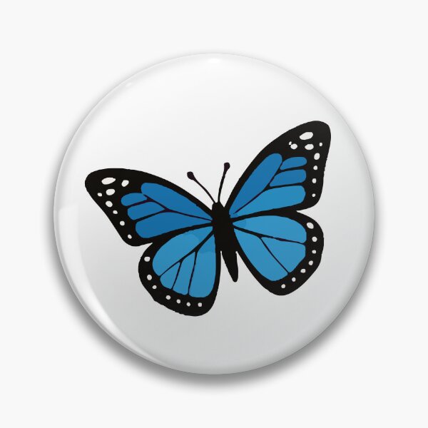 Artikelvorschau, Schmetterling blauer Aufkleber entworfen und verkauft von DKunic.