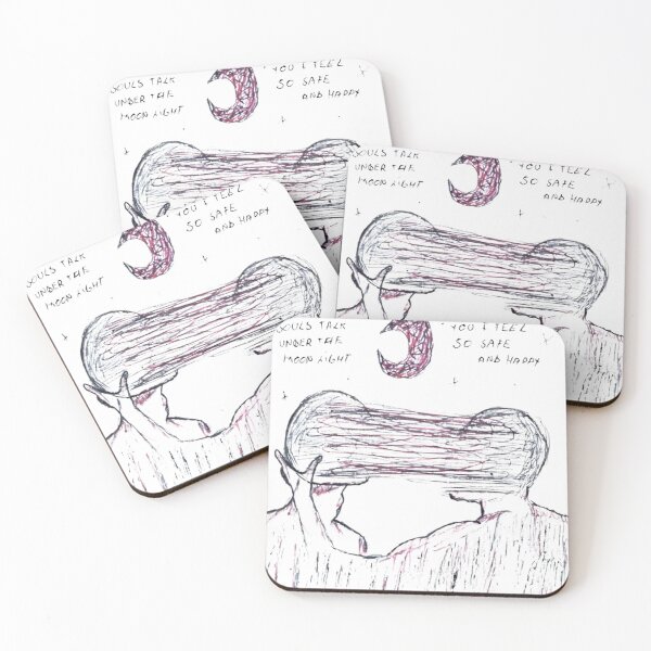 Item preview, Souls Talking Under Moonlight Emotional Sketch designed and sold by Distort-wear.