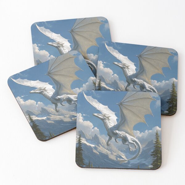 Item preview, White Dragon Over a Lake - Fantasy Series designed and sold by Mission Ready.