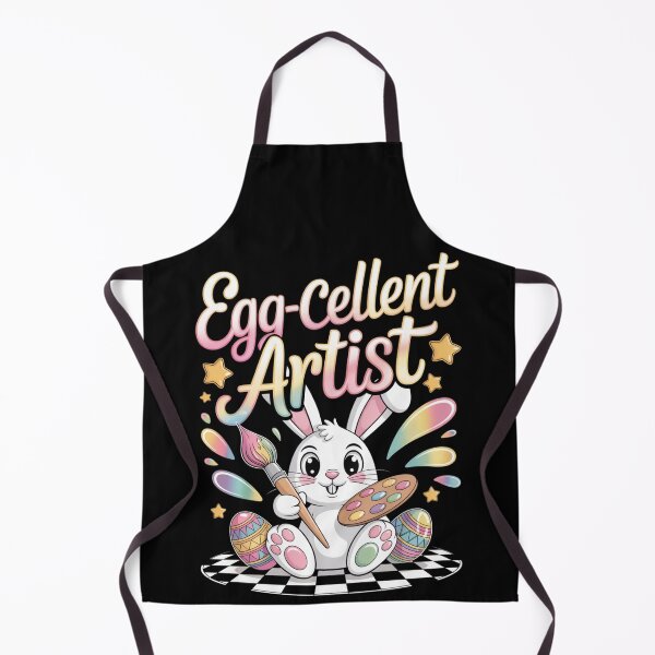 Item preview, Egg-cellent Artist – Cute Easter Bunny Painter Rainbow Splatter Tee V3 designed and sold by DarylWelsh2024.