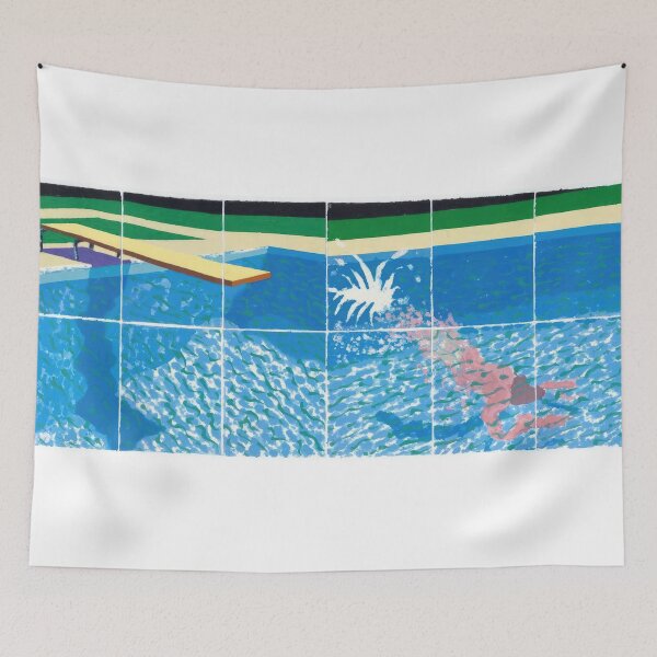 Item preview, David Hockney - David Hockney - David Hockney (166) - Vibrant California Pool – Pop Art Print Inspired by David Hockney designed and sold by KirstenShShop.